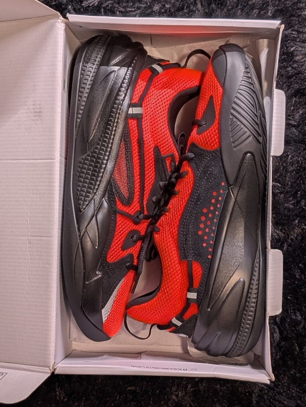 J. Cole x Puma RS-Dreamer Energy Red Black Basketball Shoes Sz 8 - Picture 7 of 9